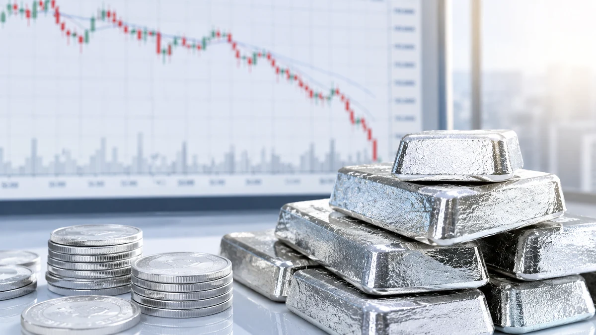 La plata acelera su corrección y pierde el nivel de USD 60: el mercado reduce posiciones en metales preciosos