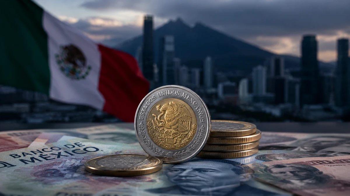 USD/MXN rebota desde mínimos intradía mientras el dólar recupera terreno y el mercado pone a prueba la fortaleza del peso mexicano