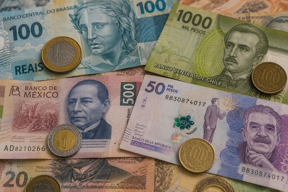 Dólar mixto en América Latina: el real, el peso chileno y el peso colombiano ceden terreno mientras el peso mexicano resiste