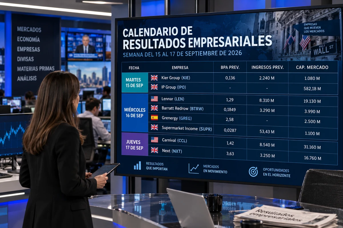 Calendario de resultados trimestrales: Lennar, Carnival y Next concentran la atención esta semana