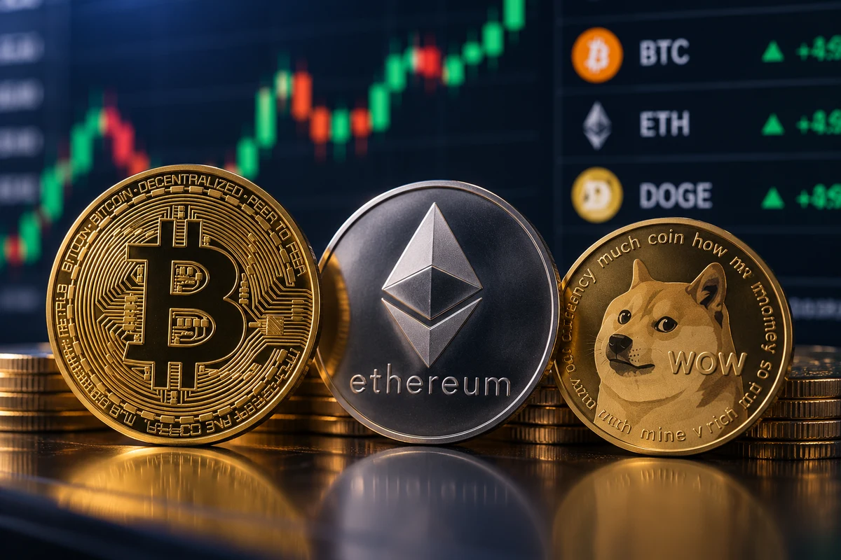 Bitcoin, Ethereum y Dogecoin recuperan terreno y miran nuevos niveles